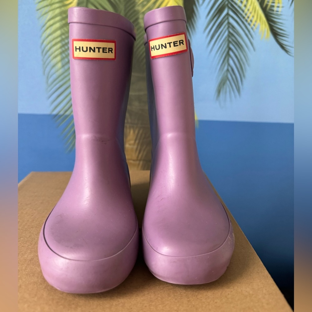Hunter boots for little girls adorable in purple